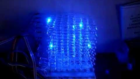 8x8x8 LED cube Raspberry pi
