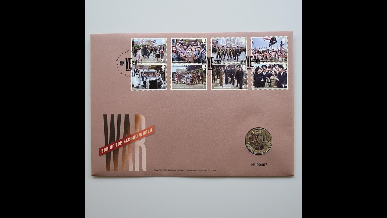 2020 VE Day 75th Anniversary £2 Pounds Coin Cover - Royal Mail First Day Covers UK