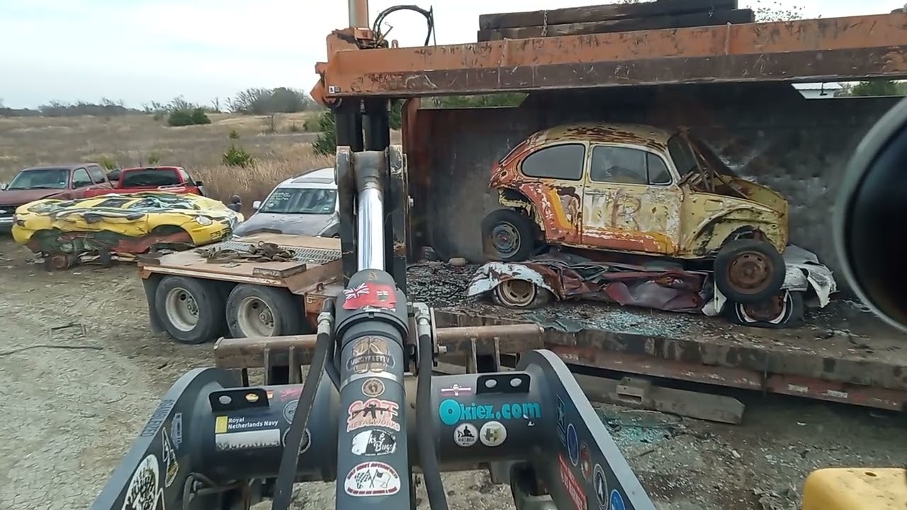 Classic VW Beetles get Crushed