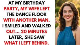 AT MY BIRTHDAY PARTY, MY WIFE LEFT THE DANCE FLOOR WITH ANOTHER MAN. I SMILED #betrayal 