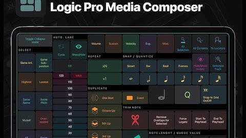 MetaGrid Pro: Logic Pro Media Composer Preset Grid