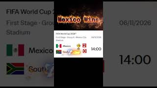 Mexico vs South Africa — World Cup 2026 Prediction 🏆🔮 #Shorts #worldcup2026
