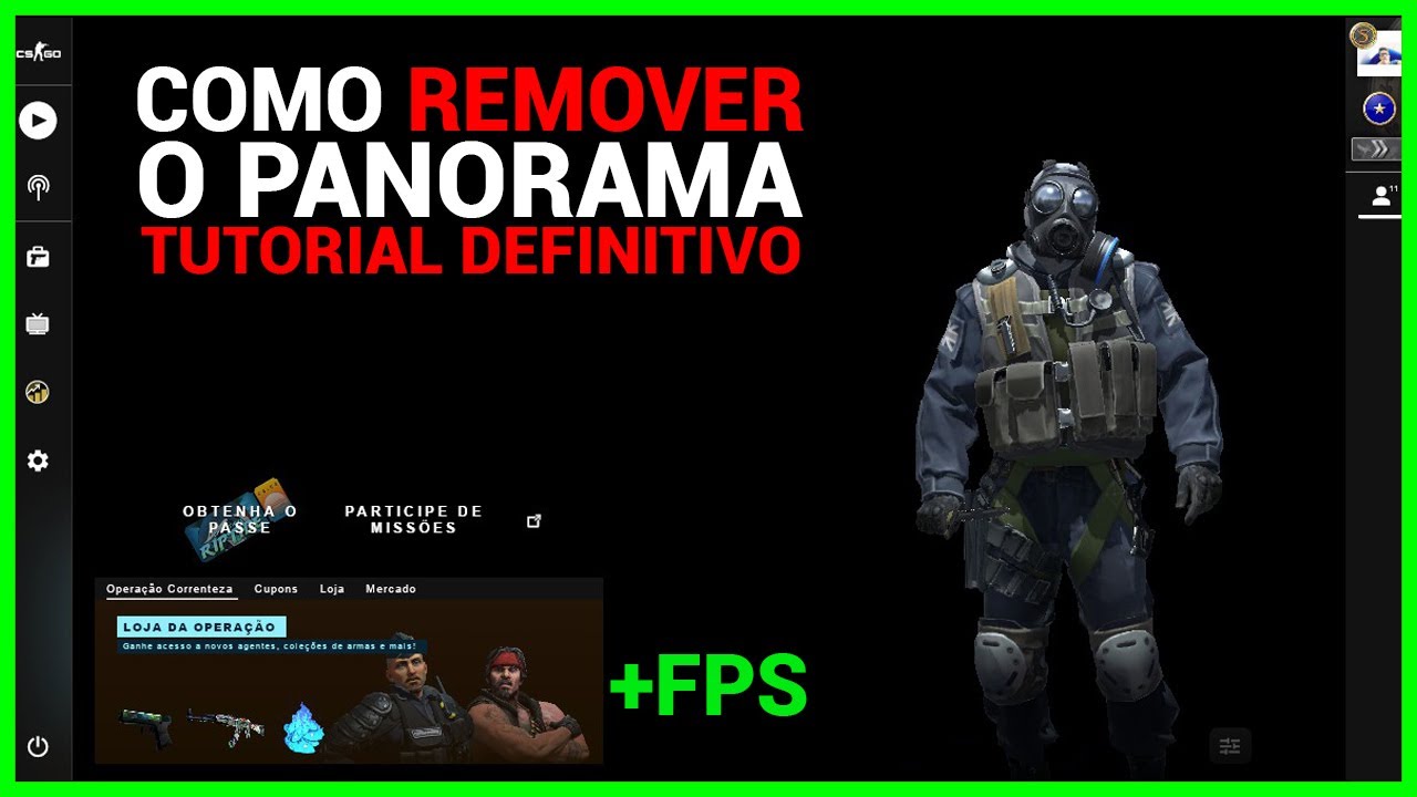 COMO REMOVER O PANORAMA DO CS:GO +30 FPS - TUTORIAL DEFINITIVO 2023 ...