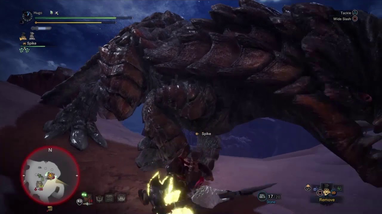 Iceborne Hunting Master Rank Barroth in its armor set.