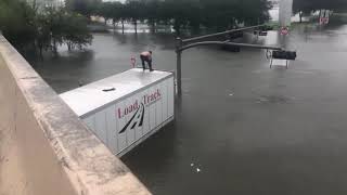 VIDEO: (Part 3) Trucker rescued from 18-wheeler after driving into high water