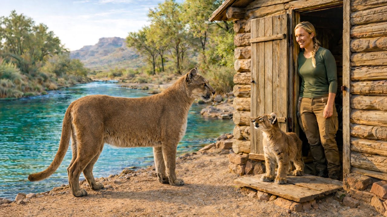Survival Camping in the Arizona Desert | Rescuing a Lion Cub, Finding Water & Building Camp