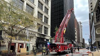 Multiple crews fight fire at Railway Exchange Building in Downtown St. Louis