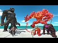 Lava golem door challengeking kong evolution vs lava golem evolutionanimal revolt battle simulator