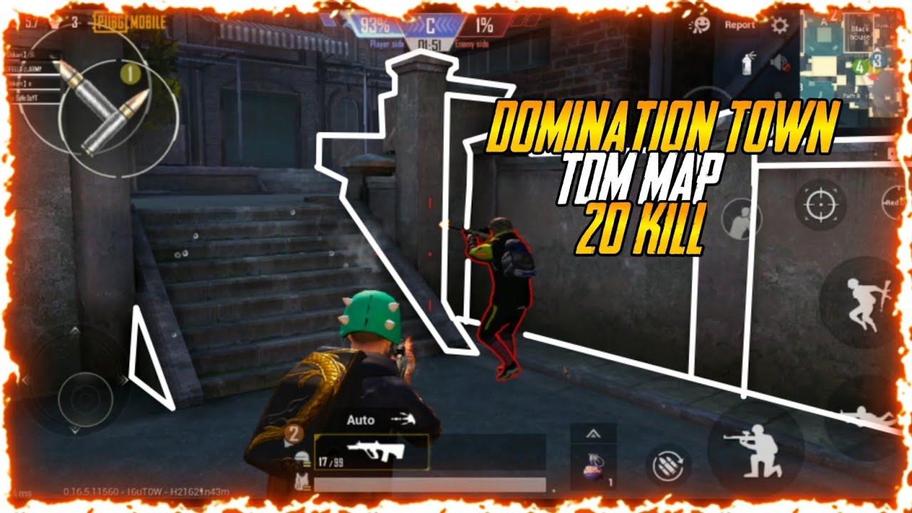 New TDM Map Domination Town Pubg mobile