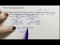 Higher Order Polynomial - Finding a Polynomial
