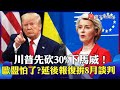 川普與歐盟之間的貿易緊張