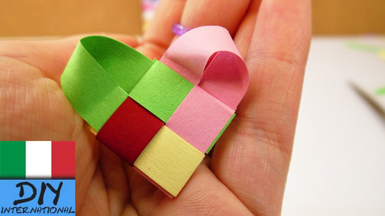 Idee Last Minurte Per La Mamma Come Formare Un Cuore Con La Carta Semplice E Bellissimo