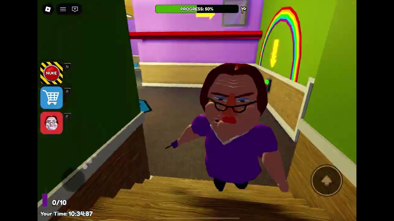 Playing Betty’s Nursery Escape First Person Obby