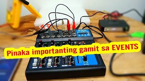 Testing YAMAHA F4-BT Mixer "Pinaka importanting gamit sa EVENTS" Mixer to Amplifier Setup