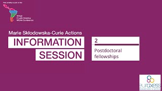 MSCA info session Room 2 - Postdoctoral fellowships