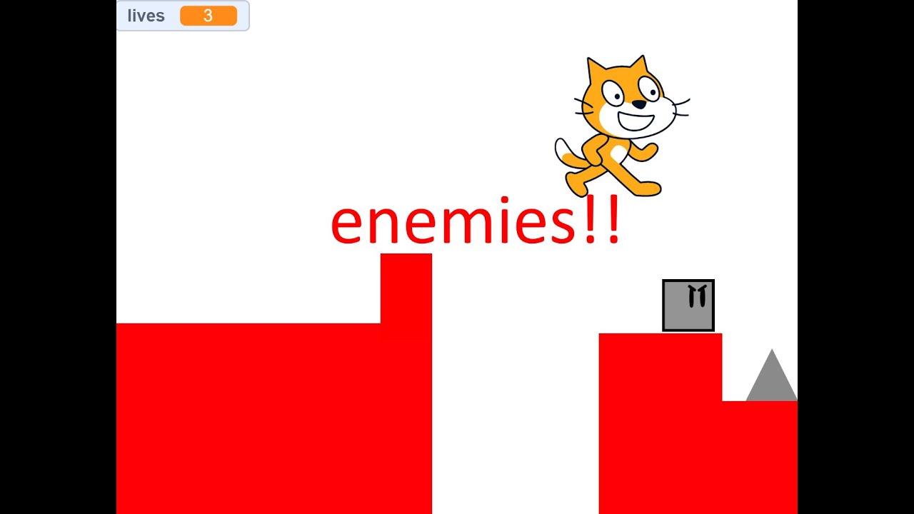 Scratch Platformer E2! Adding ENEMIES To Your Game! - YouTube