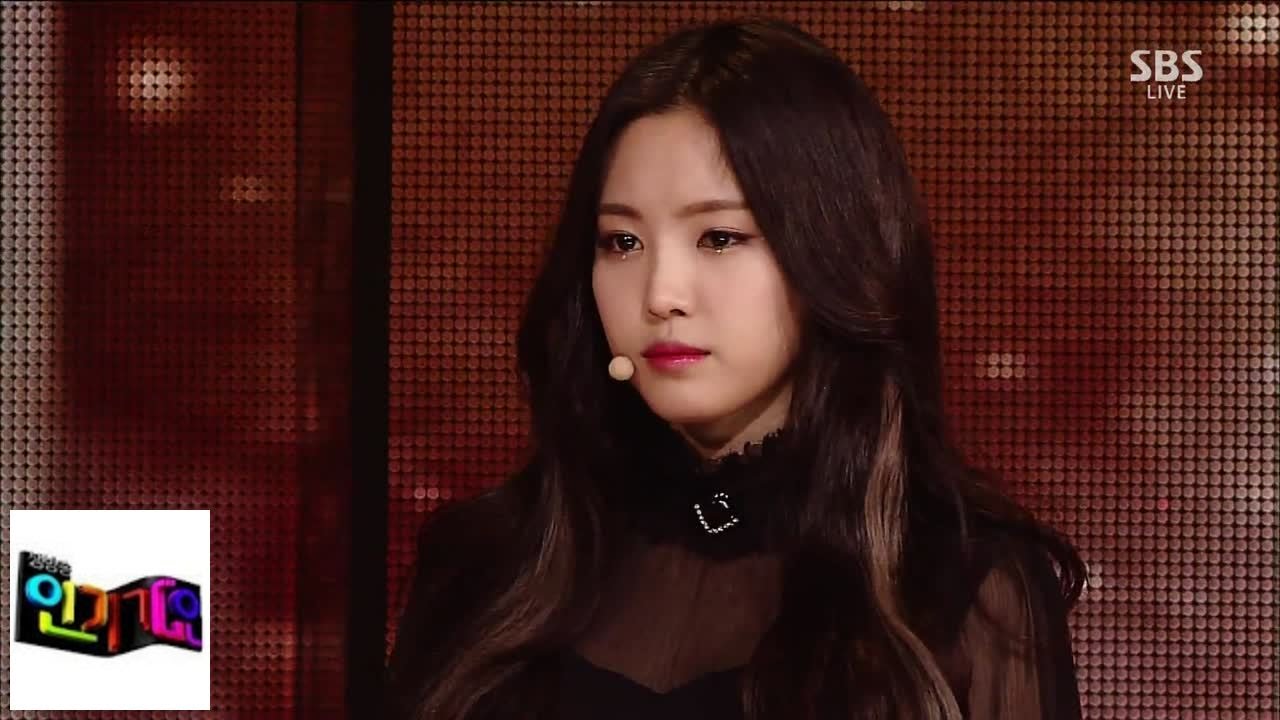 Эта розовая, акустическая версия 'Love' @ Popular Inkigayo 150104