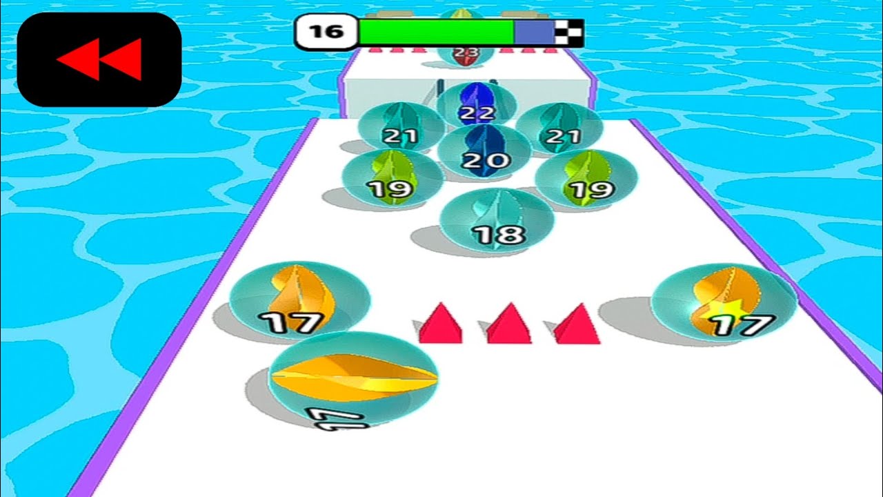 Reverse Gameplay in Marble Run 3D-Color Ball Race - YouTube