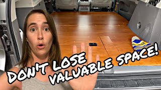 How to Build a Floor with Storage in a Toyota Sienna Conversion! [Step by Step]