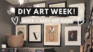 We are stocking you up on 5 diy art pieces and showing how hang them
this week, so definitely want to hit subscribe don't miss out the u...
