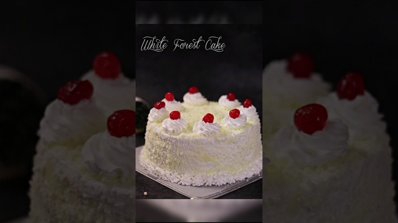 New Year special Cake l White Forest Cake