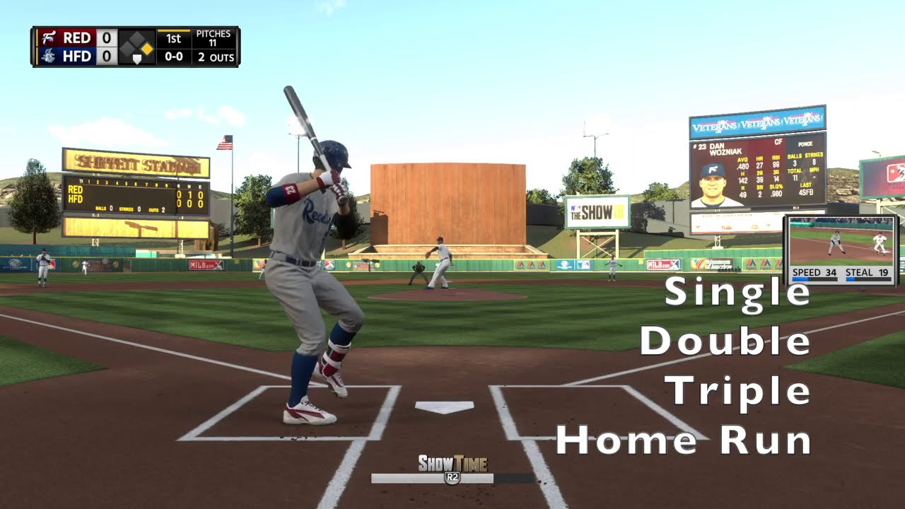MLB The Show 18   Hitting for the Cycle Single Double Triple Home Run in One Game