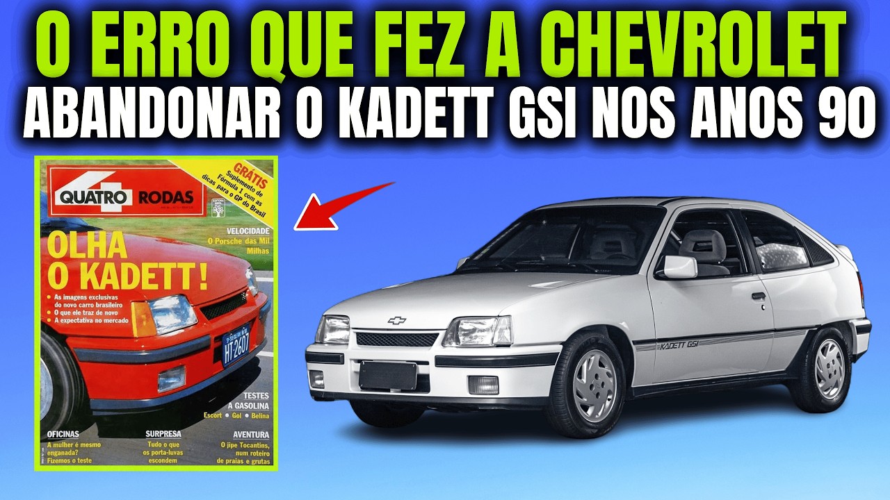 Kadett GSi : O carro que fez os brasileiros sonharem com teto solar e painel digital