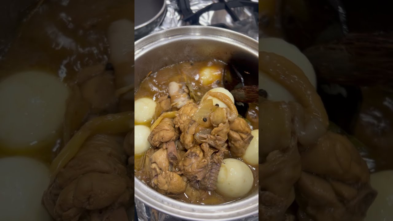 CHICKEN ADOBO WITH HARD BOILED EGGS Yummy