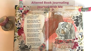 Altered Book Process: Junk Journaling: Vintage Alice in wonderland  images