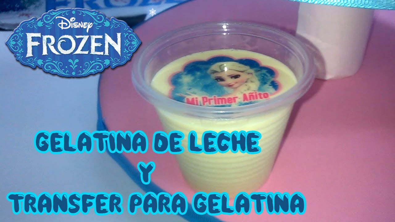 GELATINA DE LECHE EN VASITOS ♦ Transfer en Gelatina ♦ Cocinando en Casa