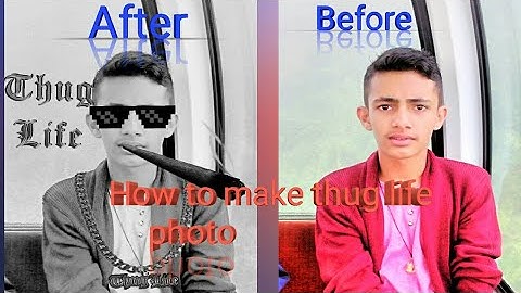 how to edit Thug Life photo