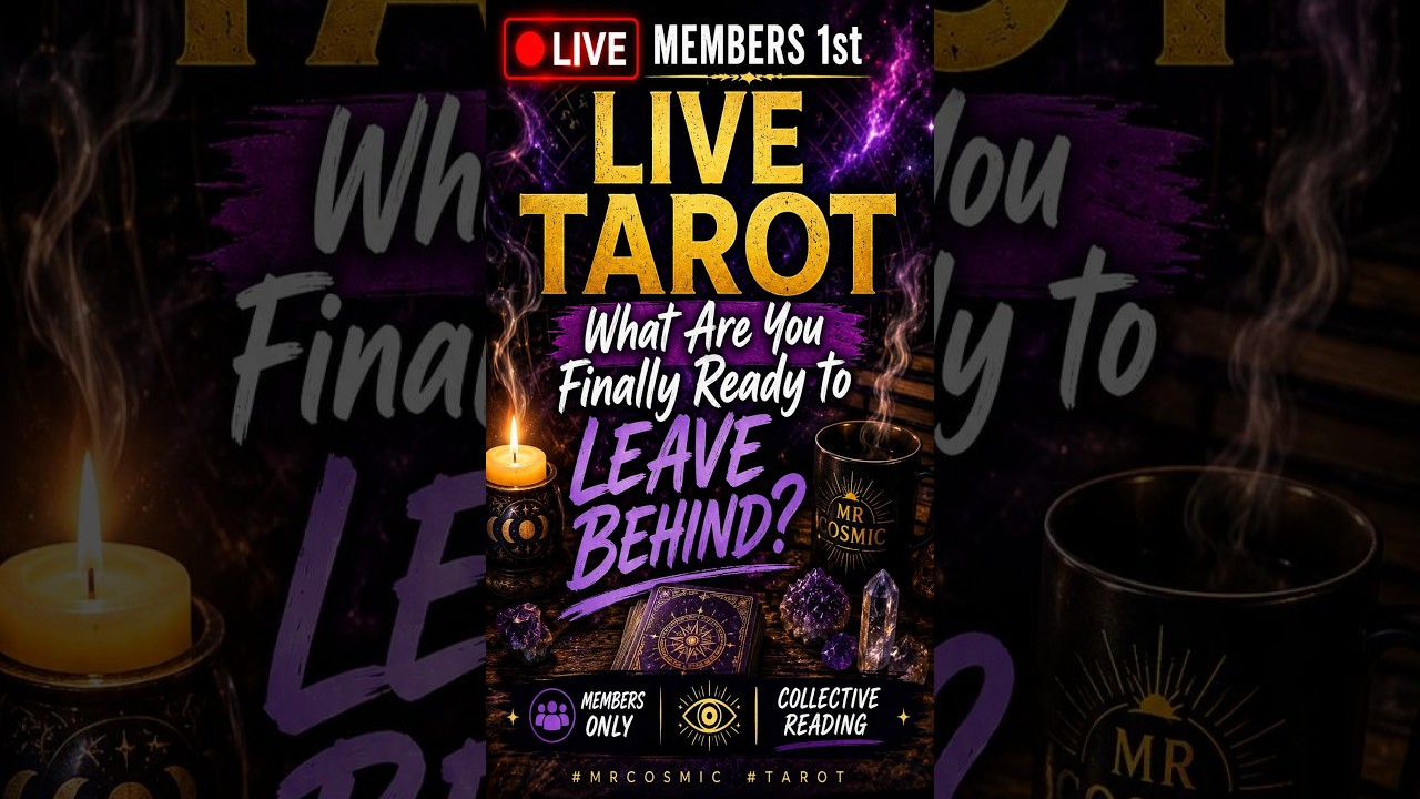 🔴 ☕ MEMBERS 1st LIVE TAROT | What's Keeping You Stuck? 🔮 Collective Reading #mrcosmic #tarot thumbnail