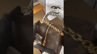 Unboxing Share what's my like Louis Vuitton Square Black Monogram reverse Canvas Victoire Bag#lv
