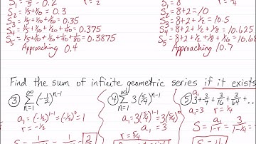 Algebra 2 - Finding Sums of Infinite Geometric Series (Big Ideas 8.4)