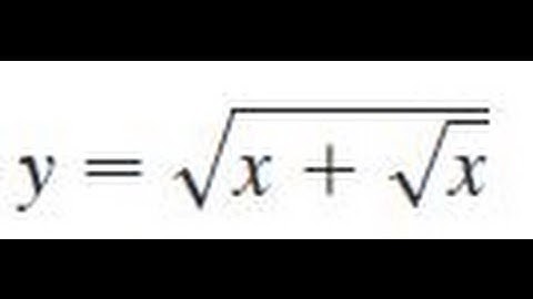 y = sqrt(x + sqrt(x)), Find the derivative of the function.