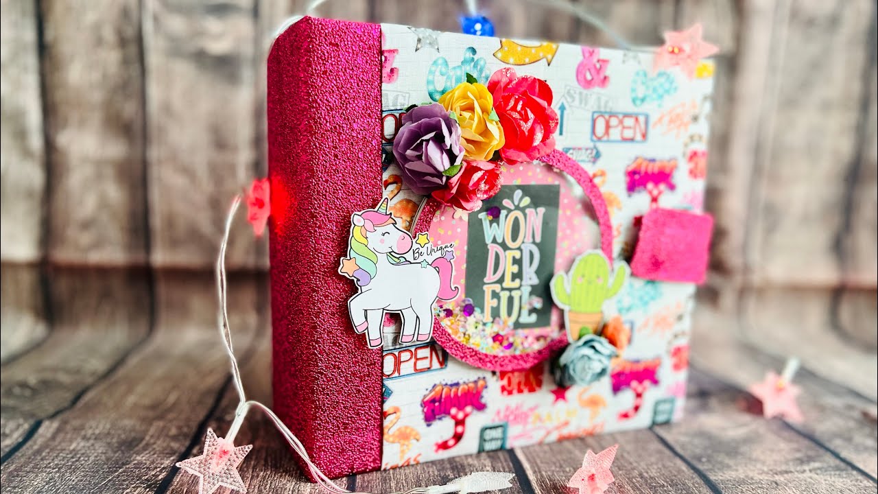 🦄🦄Présentation album scrapbooking pop up « wonderful » #action🦄🦄