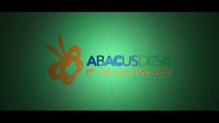 Glitch Effect Green Logo Animation Abacus Desk