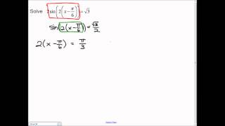 Solving a Sinusoidal Equation (general)