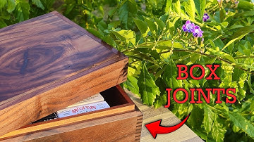 I Made a Custom Playing Card Box from Black Walnut Wood