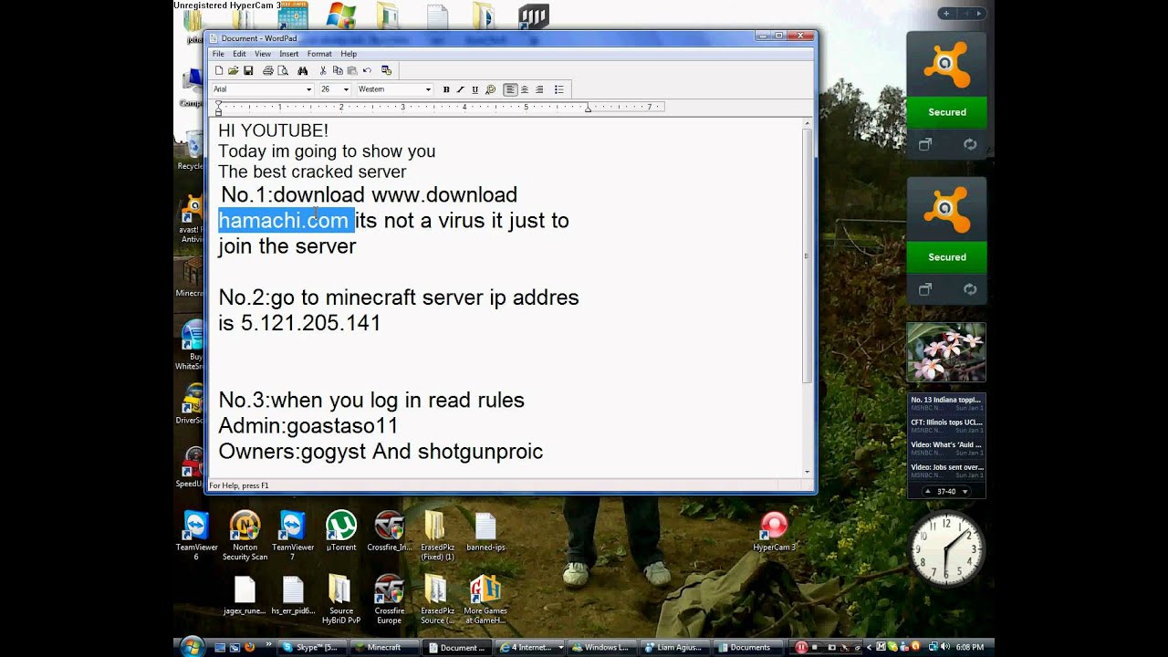 minecraft hamachi cracked server ip is 5.121.205.141 YouTube