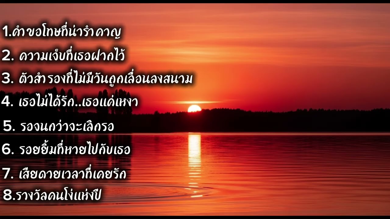 คำขอโทษที่น่ารำคาญ / ความเจ็บที่เธอฝากไว้ / เพลงแบบเศร้าๆ  / อกหัก หนุ่มๆชอบฟัง