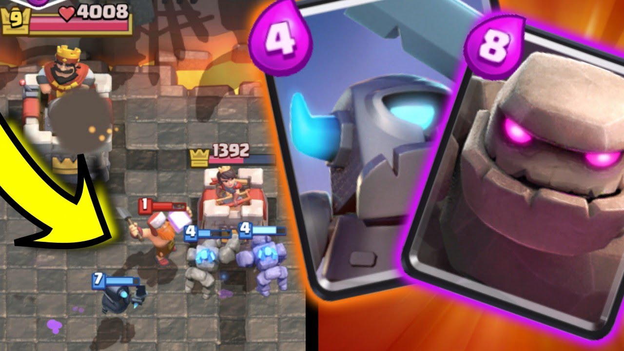 Clash Royale Golem Mini Pekka Beatdown Deck! Undefeated! Best Golem