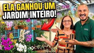 Ela queria um ORQUIDÁRIO e ganhou um JARDIM INTEIRO (Reforma completa)