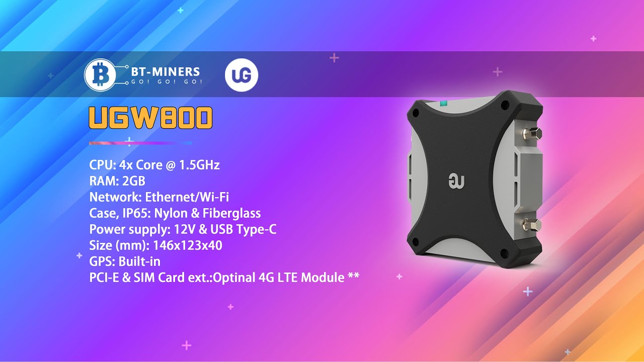 uGW800 Pro Helium and LoRaWAN Hotspot HNT Miner Setup