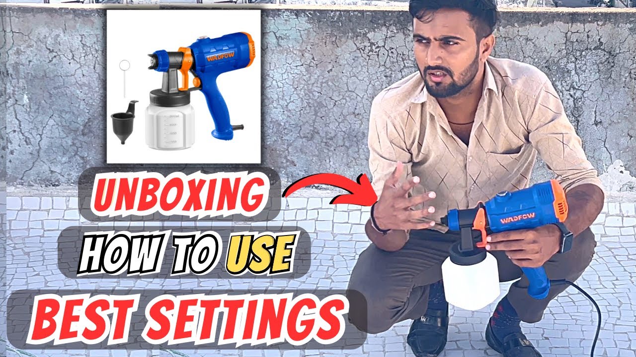 WADFOW Electric Spray Gun How to Use Electric Spray Gun in Hindi