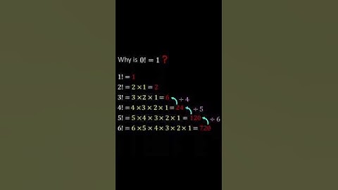 Why is 0! Equal to 1?.....#AMC #AMC8 #AMC10 #AMC12 #mathematics #Primary and Junior High School #!