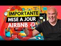 Importante mise  jour faite aujourdhui sur airbnb