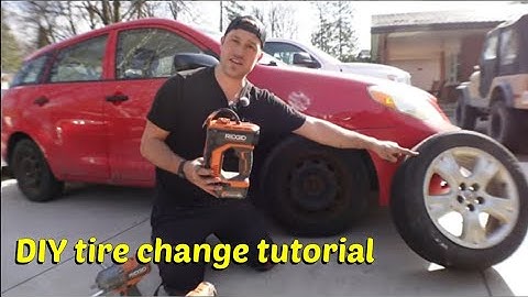 Do it yourself tire change tutorial, step by step with minimal tools