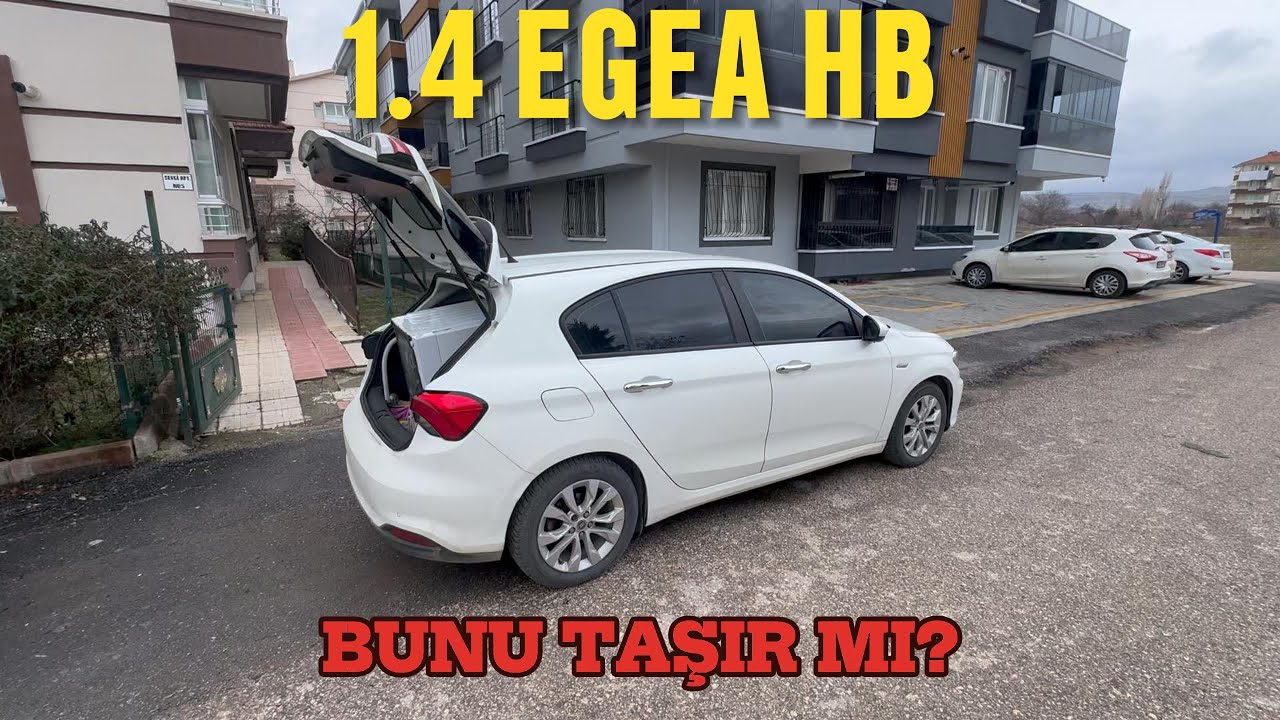 1.4 Egea HB Bu Yükü Taşır mı? | Bulaşık Makinesi + Yatak + Halı | Tek Şerit Yol POV