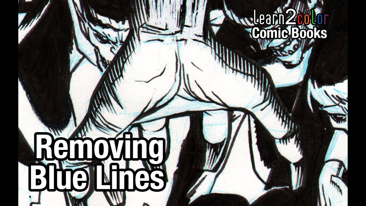 Learn 2 Color Comic Books: Removing Blue Lines